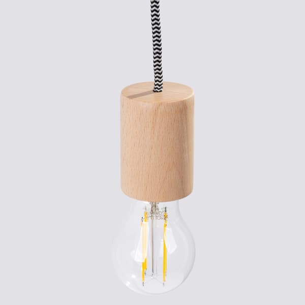 Vägglampa NIMBI E27 med strömbrytare Brun