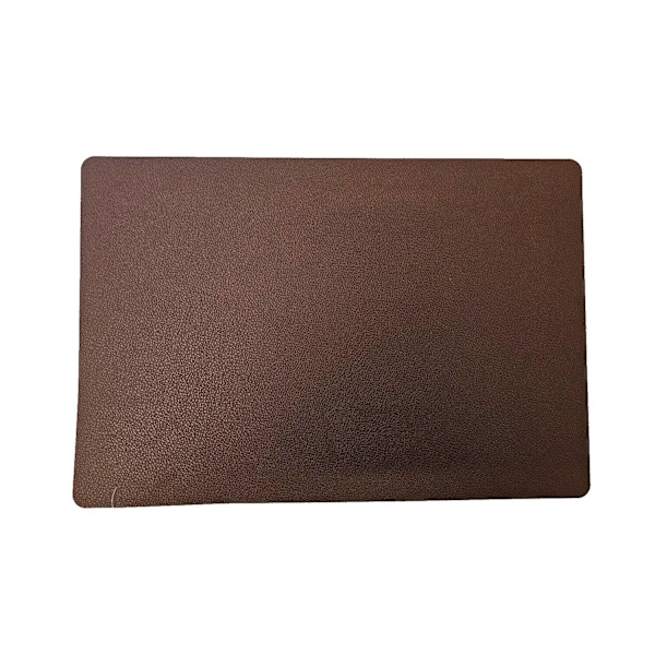 Underlägg Läderlook Kastanjebrun/Svart 4-pack Brown