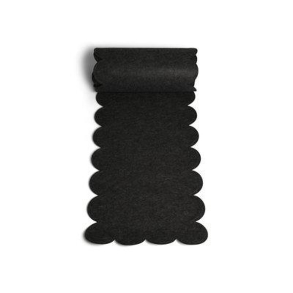 Löpare Duk Mörkgrå Filt 150x35 cm Mörkgrå