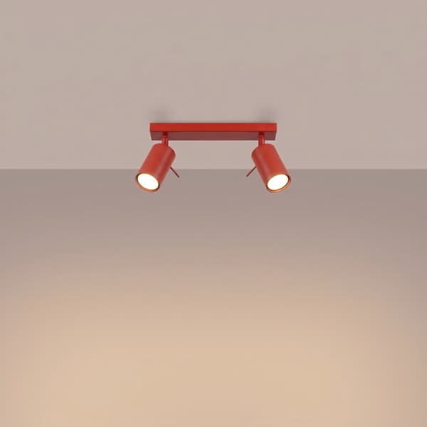 Taklampa RING 2 röd Red