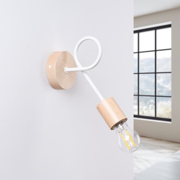 Vägglampa EMBER vit White