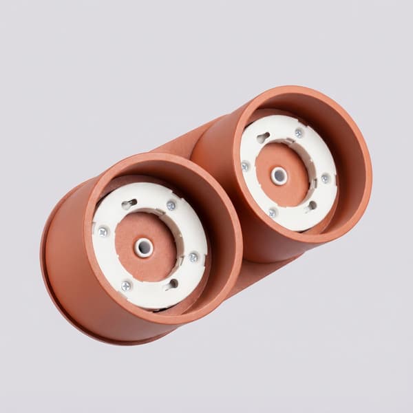 Taklampa MODO 2 röd ockra Gx53 Red