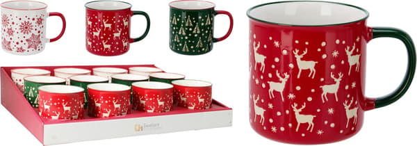 Mugg Julmugg Vit Snöflingor 54 cl White