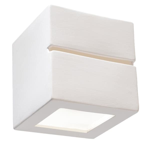 Vägglampa keramik LEO LINE Vit