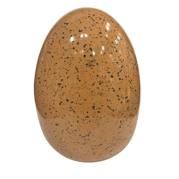 Ägg Keramik Dekoration 14 cm Gult Gul one size