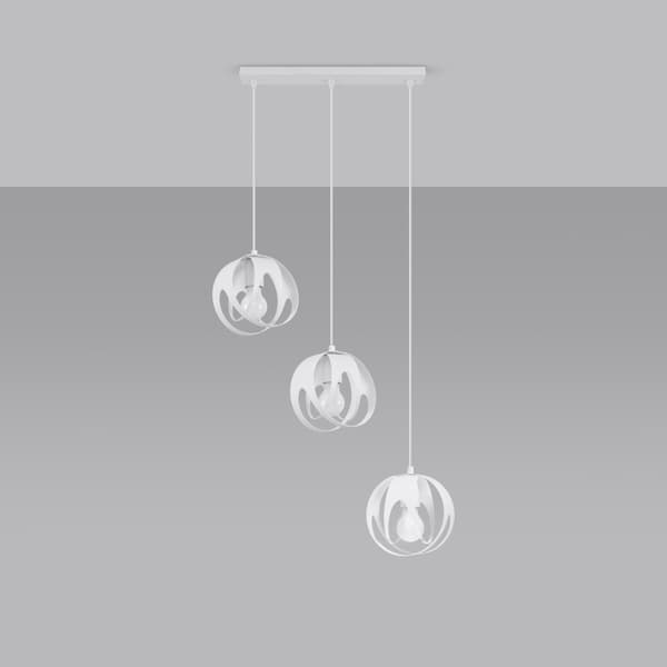Pendel lampa TULOS 3L vit Vit