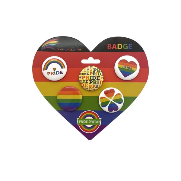 Badge Pins Pride 5 forskellige