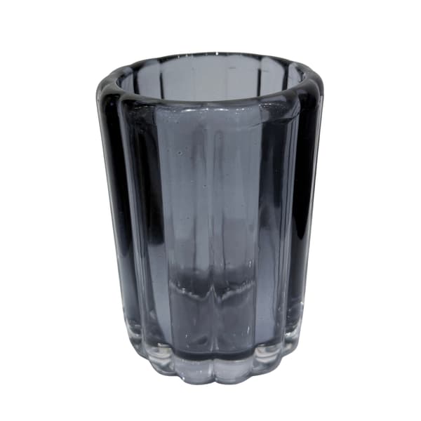 Ljushållare Glas Grå 12 cm Grey