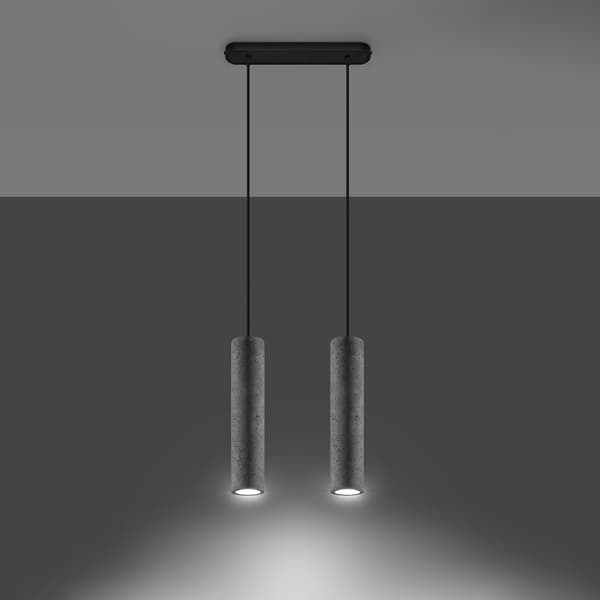 Hängande lampa LUVO 2 Grey
