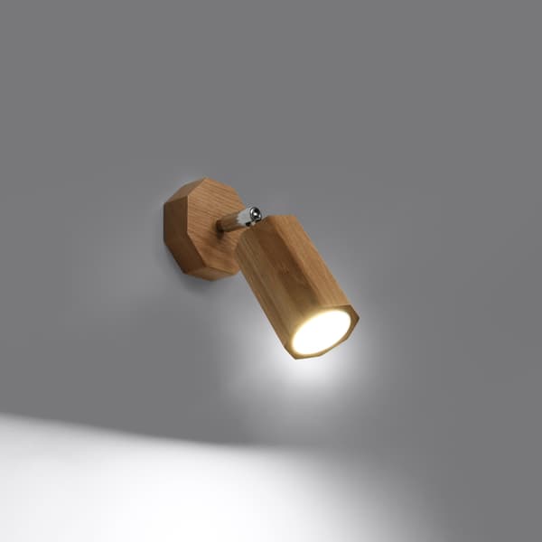Vägglampa ZEKE ek Oak