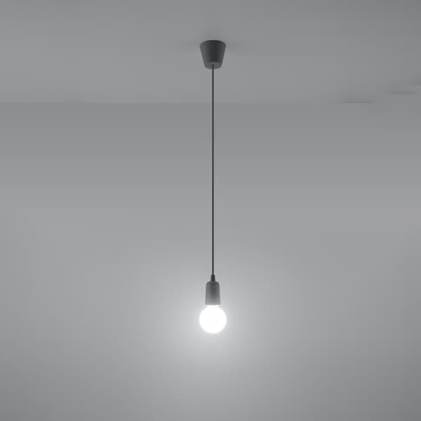 Pendel lampa DIEGO 1 grå Grey