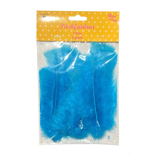 Påskfjädrar Blå 5-pack Blå