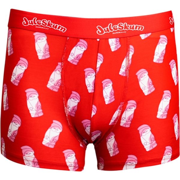 Boxershorts Juleskum Skumtomte Kalsonger stl S Röd