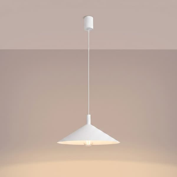 Pendellampa NOX 40 vit White
