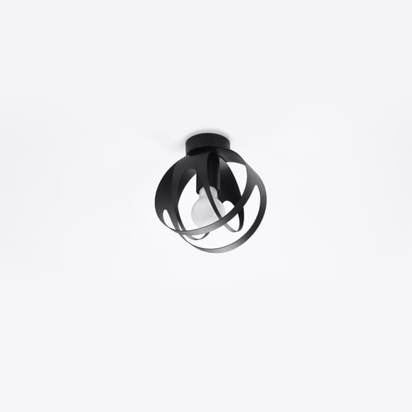 Taklampa TULOS svart Black