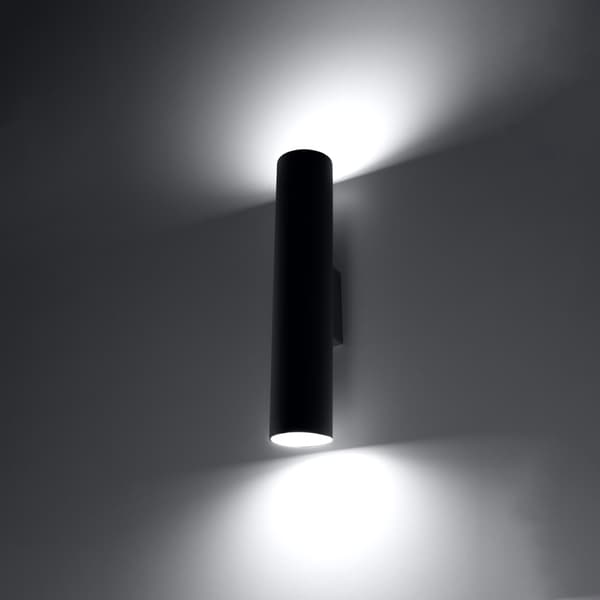 Vägglampa LAGOS 2 svart Black