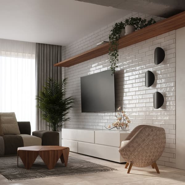 Vägglampa SENSES svart Black