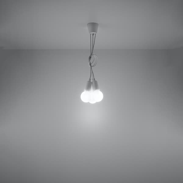 Pendel lampa DIEGO 3 vit White
