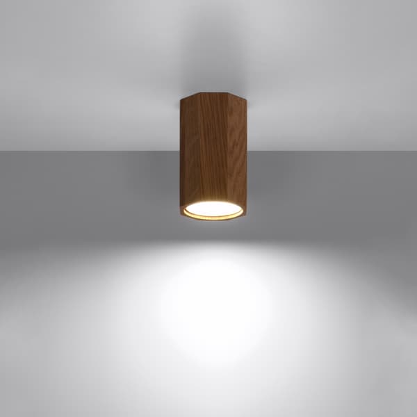 Taklampa ZEKE 10 ek Oak