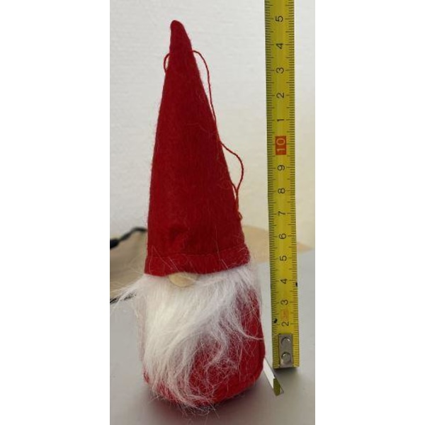 Tomte Röd Textil 15 cm Röd