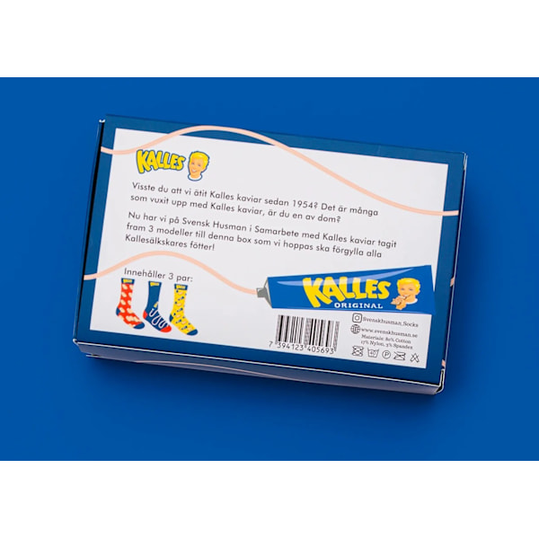 Strumpor Kalles Kaviar Box stl 36-40 3-pack Multicolor