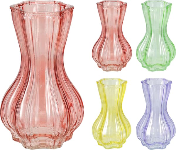 Vas Lila Glas 20 cm Purple