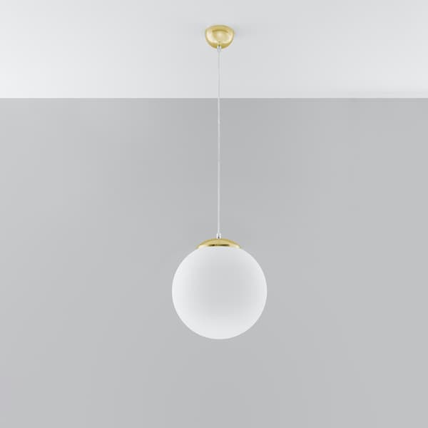 Pendel lampa UGO 30 gyllene White