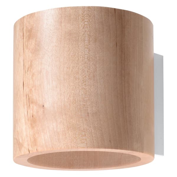 Vägglampa ORBIS naturträ Brown