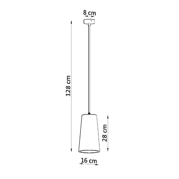 Keramisk hängande lampa GULCAN White