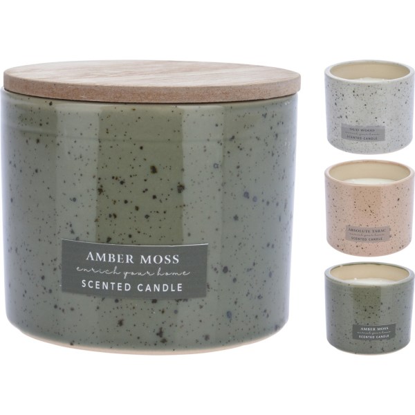 Doftljus Amber Moss Grön Keramikburk Grön