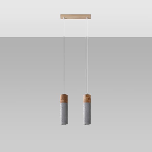 Pendel lampa ZANE 2 grå Grey