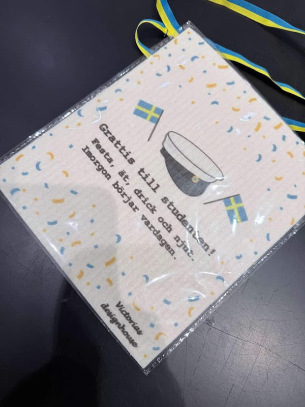 Disktrasa Diskduk Student med band Vit