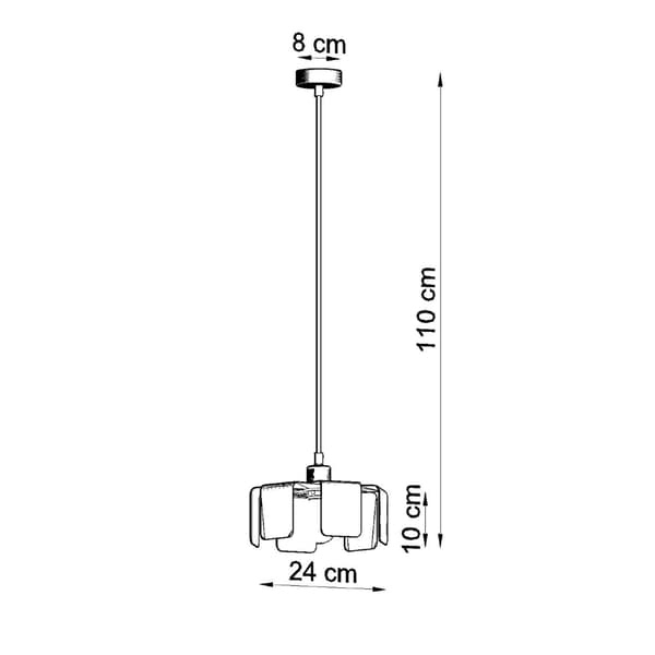 Pendel lampa TULIP svart Black