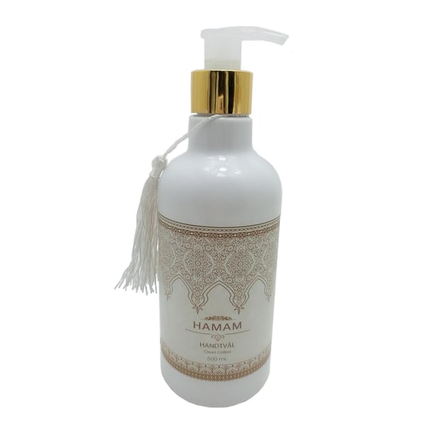 Hand soap with pump bottle Clean Cotton 500ml White