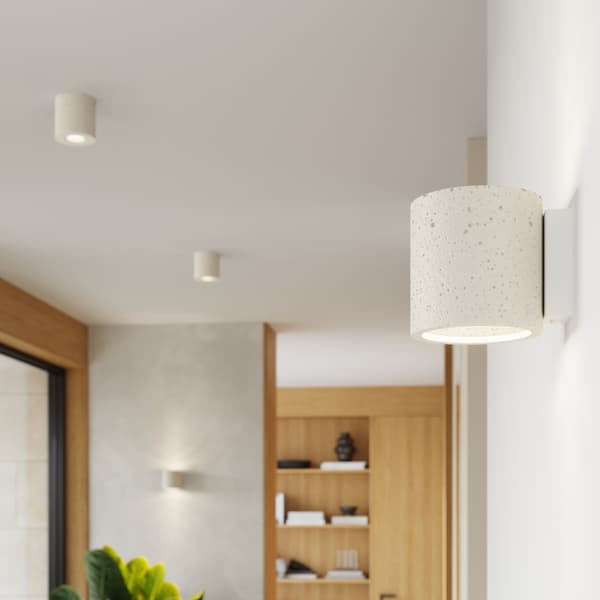 Taklampa ORBIS betong beige Beige
