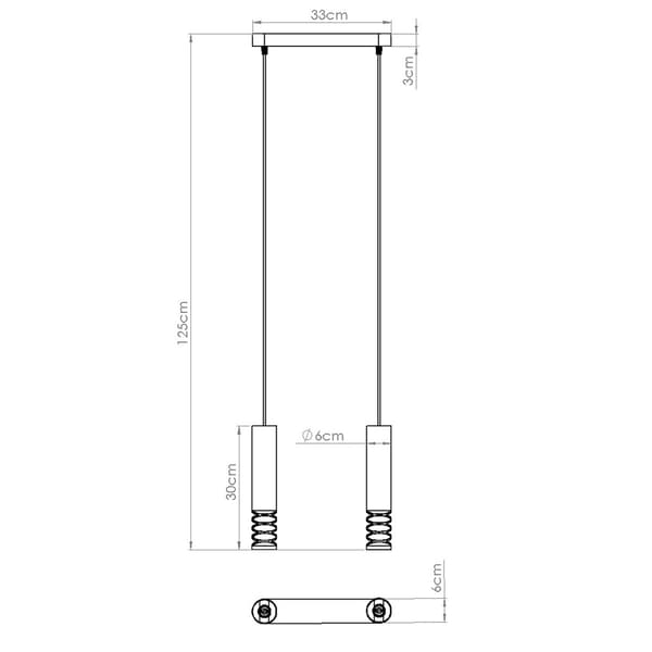 Pendellampa LAMI 2 vit White