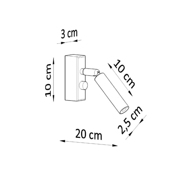 Vägglampa EYETECH 1 vit White