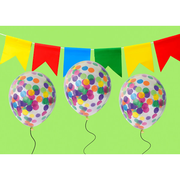 Ballong Konfetti Prickar Färgglada 6-pack 30 cm Latex Multicolor