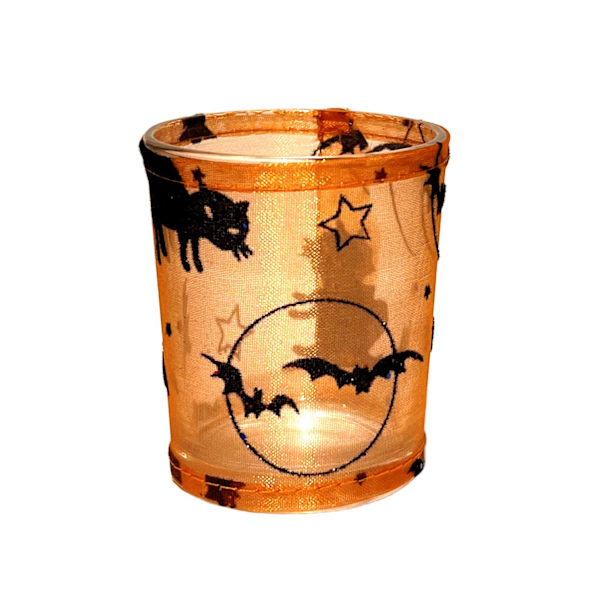 Ljushållare Halloween 3-pack fladdermöss Orange