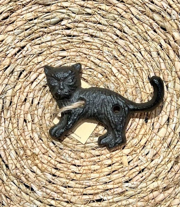 Krok Katt Gjutjärn Black
