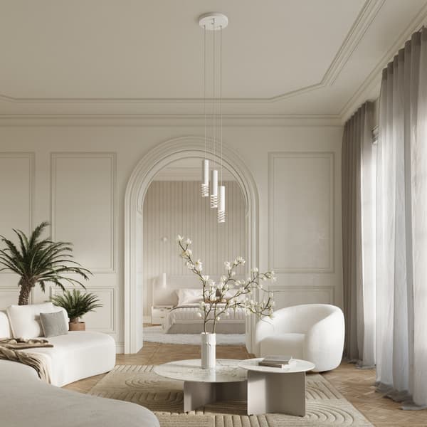 Pendellampa LAMI 2 vit White