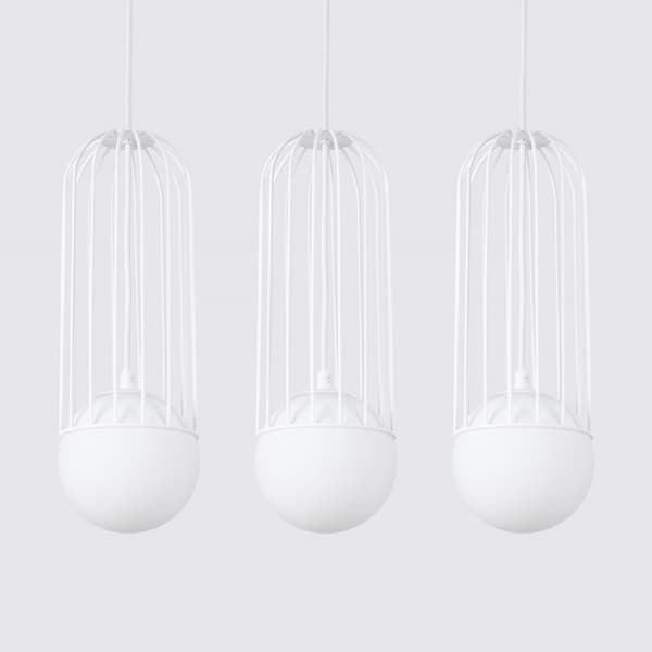 Pendellampa BRINA 3L vit White