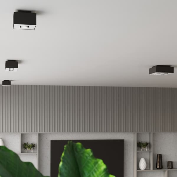 Taklampa MONO 4 svart White
