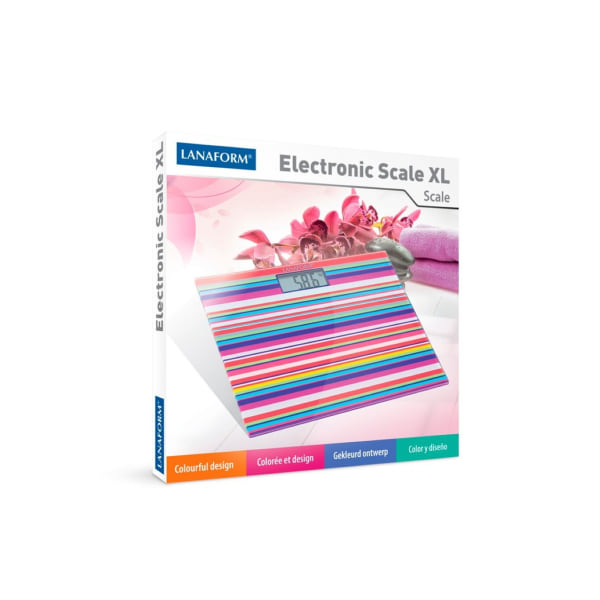 Farverig elektronisk vægt ELECTRONIC SCALE XL Lanaform Multicolor