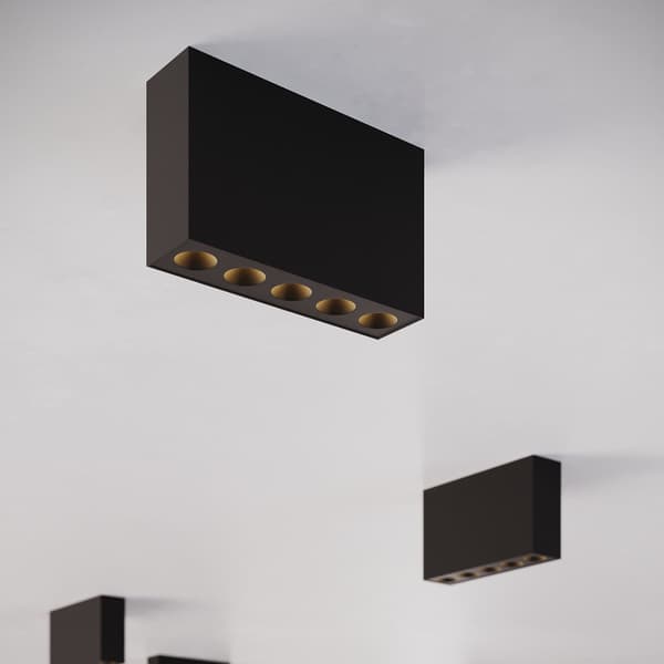 Taklampa SOLE svart LED Black