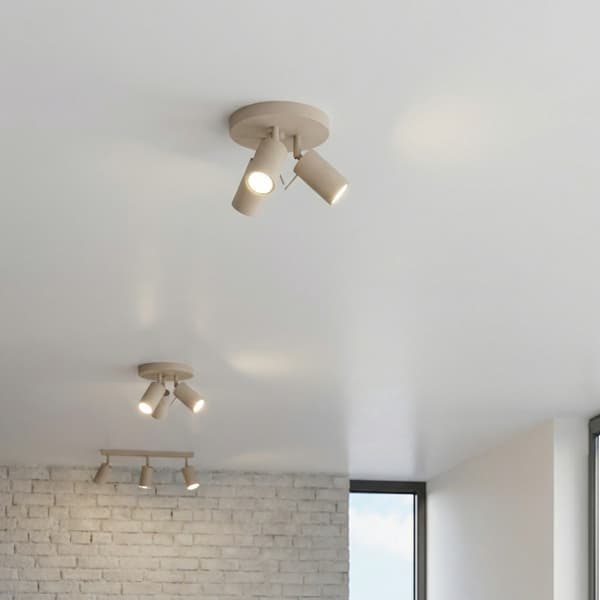 Taklampa RING 3P gråbrun Taupe