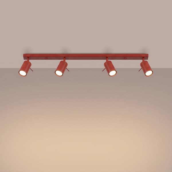 Taklampa RING 4L röd Red