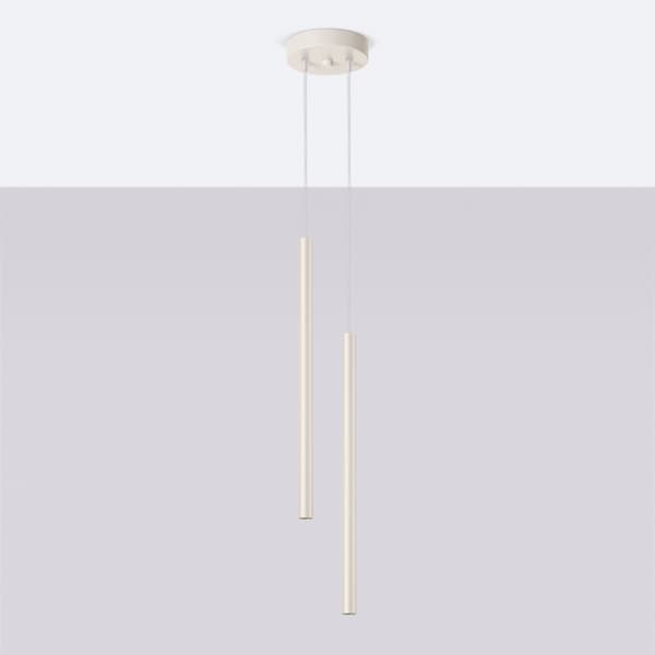 Taklampa PASTELO 2 beige Beige