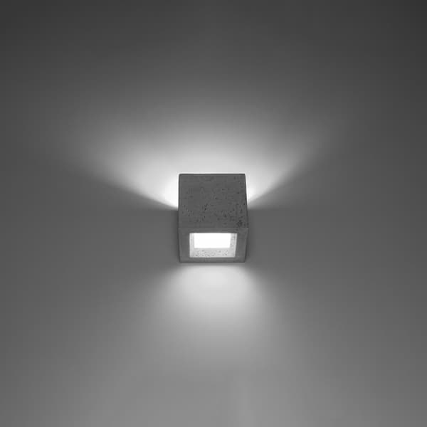 Vägglampa LEO betong Grey