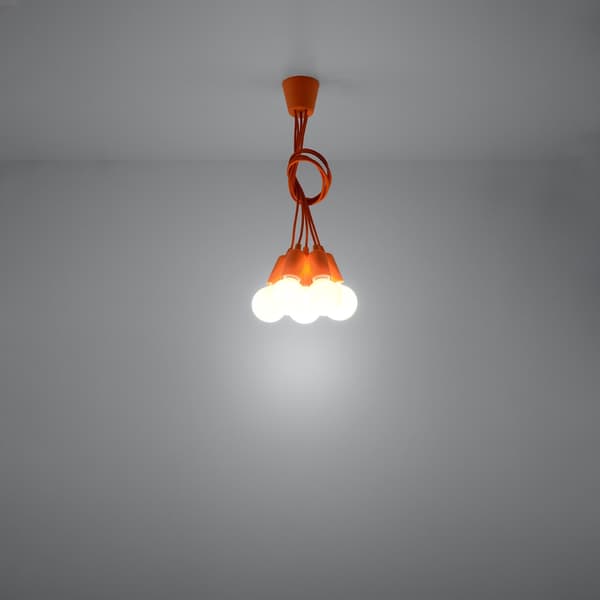 Pendel lampa DIEGO 5 orange Orange